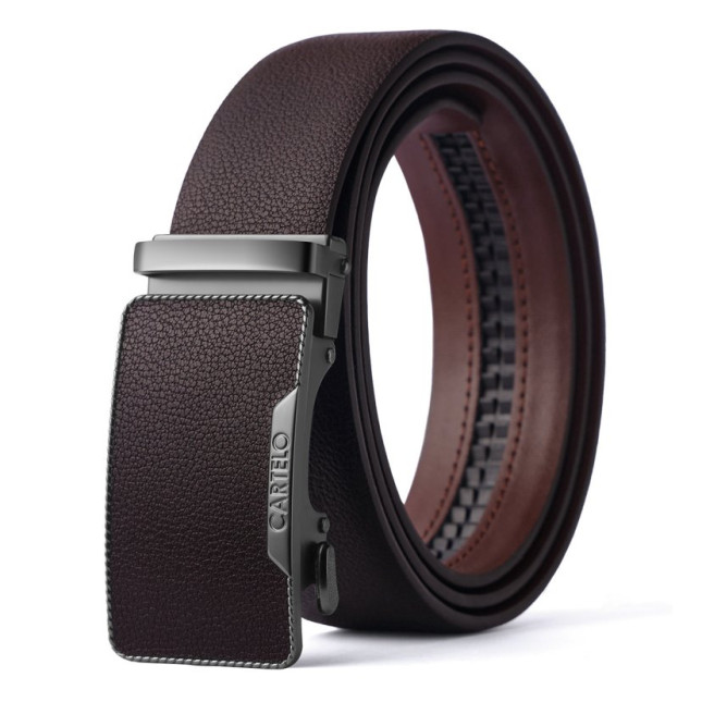Cartelo Premium Leather Belt  Black MZD11342